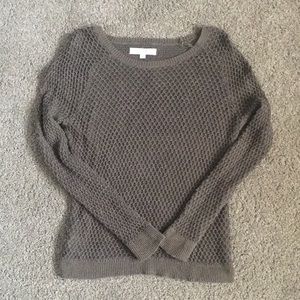 LOFT Olive Green Texturized Sweater Size M